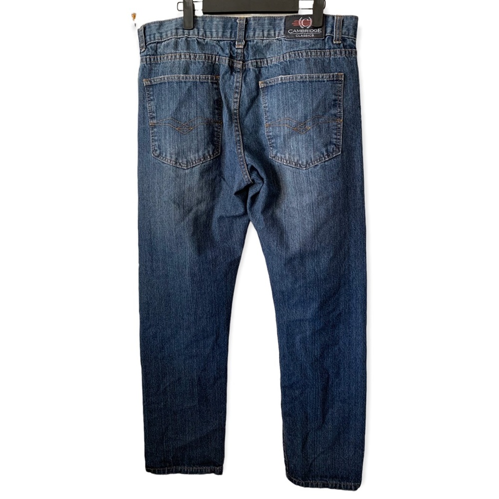 Cambridge classics blue washed denim jeans 34x32 straight leg